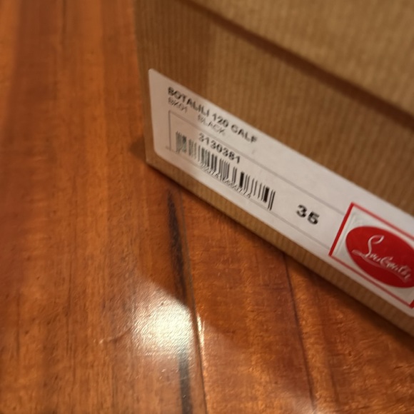 Christian Louboutin Botalili 120 Callf Black Leather Knee-High Boots - Picture 14 of 14